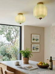 Eloise Flush Mount Milk Glass Ceiling Light – Modern Accent Lighting with Artistic Glass Shade