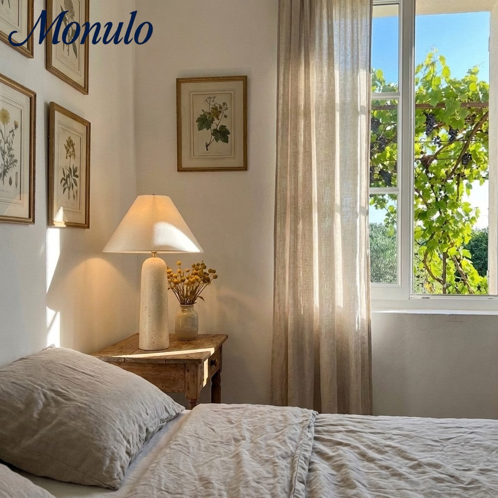 Lampe de table décorative minimaliste Albi aux proportions équilibrées - Éclairage de bureau de chevet