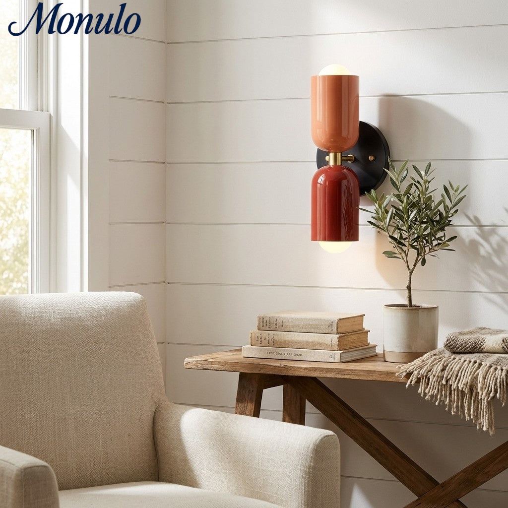 Symra Dual-Flow Metal Wall Sconce Nordic Minimalist Style - Indoor Spaces Lighting N47