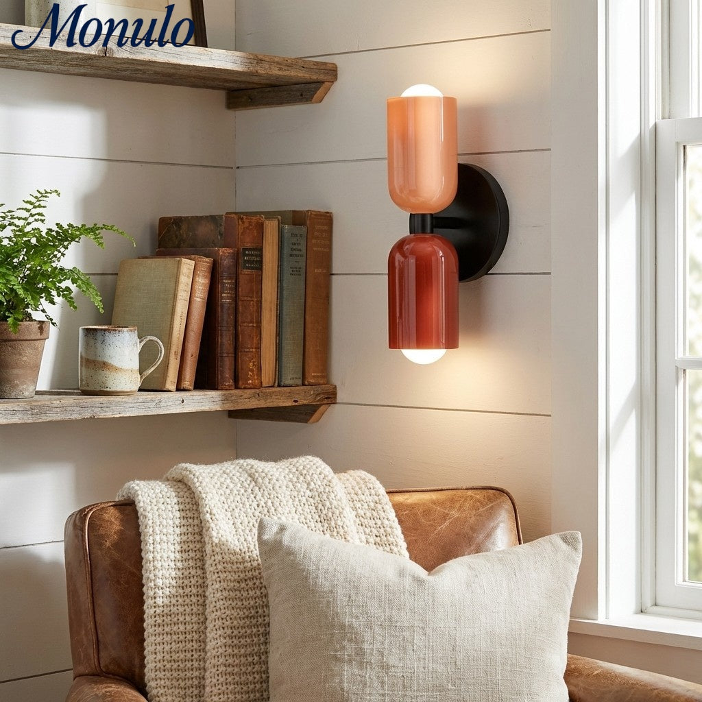 Symra Dual-Flow Metal Wall Sconce Nordic Minimalist Style - Indoor Spaces Lighting N47