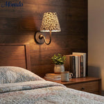 Cargar imagen en el visor de la Galería, Lámpara de Pared con Pantalla Clásica Leopardo Luvora - Estilo Vintage para Iluminación de Dormitorio