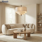 Load image into Gallery viewer, Softlume Wave Linen Shade Pendant Lamp - Modern Light for Dining Room
