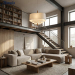 Load image into Gallery viewer, Softlume Wave Linen Shade Pendant Lamp - Modern Light for Dining Room