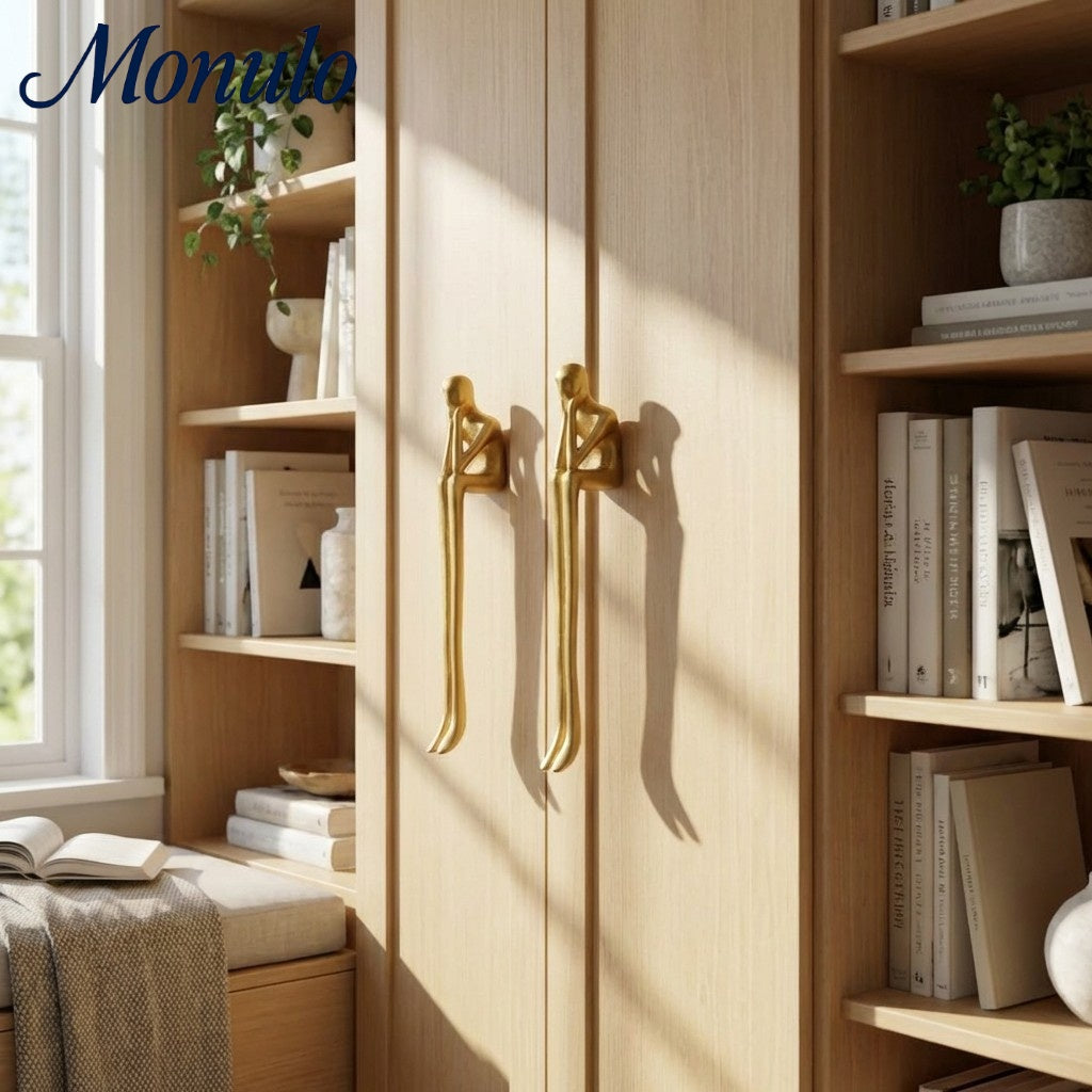 Verlitho Künstlerischer Minimalistischer Schrankgriff - Griff für Kleiderschranktüren