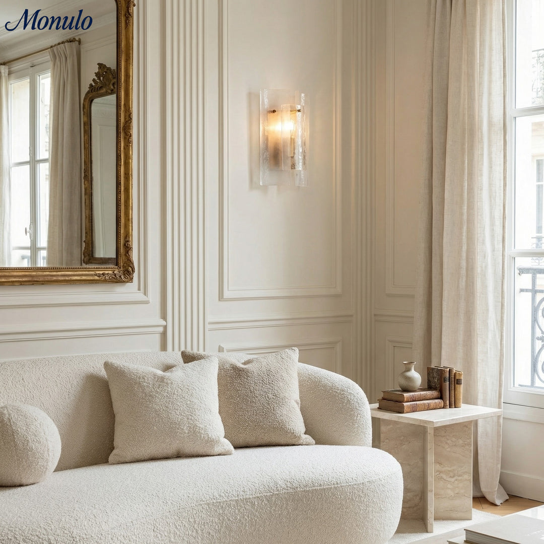 Velora Geschichtete Glas-Wandleuchte - Moderne Eleganz für Wohnzimmer