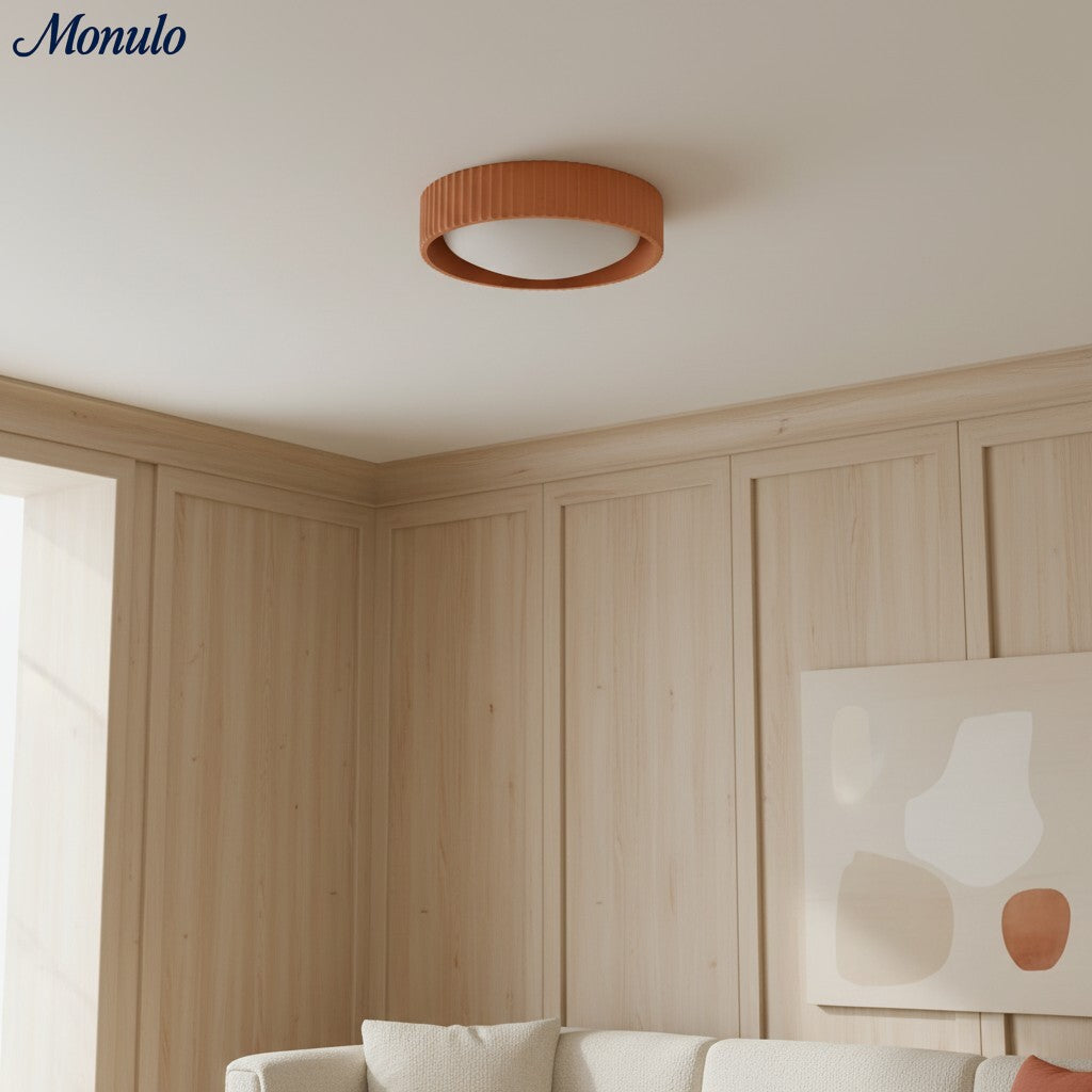 Acrion Round Ceiling Light - Modern Acrylic Light for Bedroom