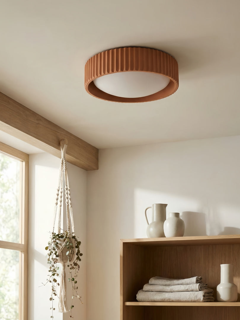 Acrion Round Ceiling Light - Modern Acrylic Light for Bedroom