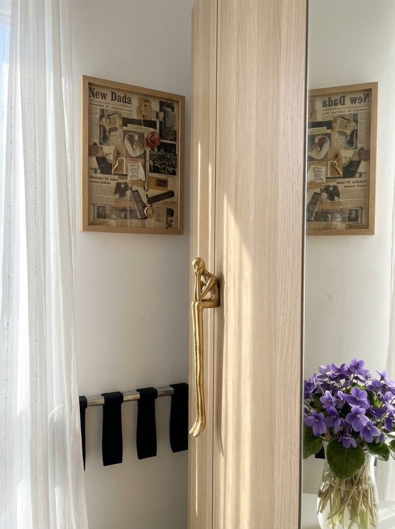 Verlitho Künstlerischer Minimalistischer Schrankgriff - Griff für Kleiderschranktüren
