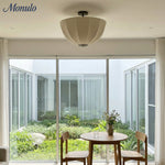 Load image into Gallery viewer, Lumarys Sculptural Fabric-Wrapped Pendant Light Organic Botanical Style for Living Room