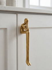 Verlitho Sculptural Thinker Cabinet Handle - Nordic Artistic Hardware for Furniture