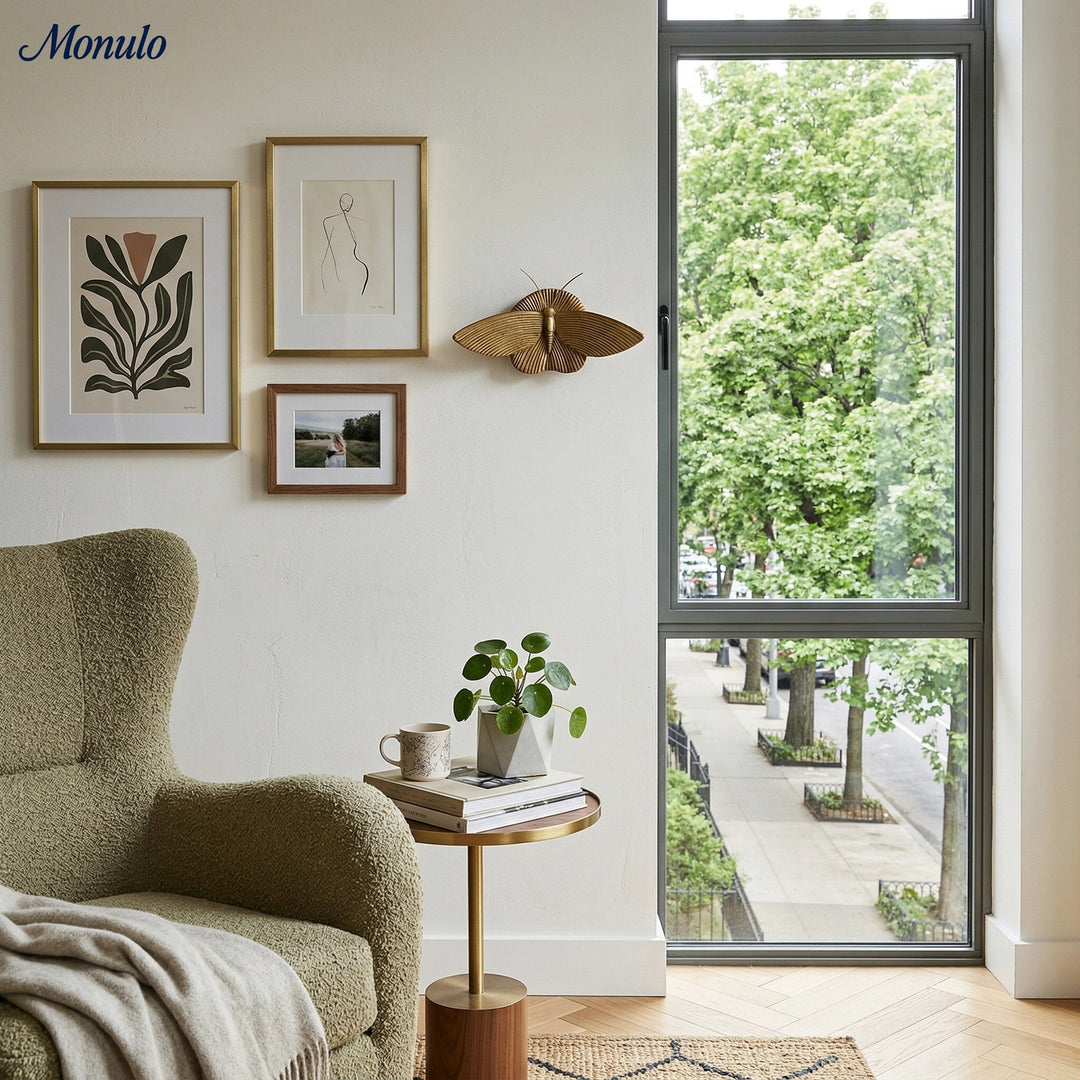 Mothriel Wandlampe in Mottenform – Vintage Metalllampe für Schlafzimmer