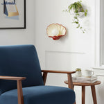 Load image into Gallery viewer, Nautris Shell Wall Lamp - Vintage Resin Lamp for Living Room