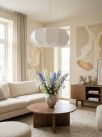 Load image into Gallery viewer, Japandi Silk Pumpkin Pendant Light Fixture for Dining Table, Kitchen Island and Living Room