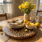 Load image into Gallery viewer, Leopard Solid Sapele Wood Board - Functional Dining Accessory for Kitchen