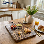 Load image into Gallery viewer, Leopard Solid Sapele Wood Board - Functional Dining Accessory for Kitchen