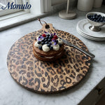Load image into Gallery viewer, Leopard Solid Sapele Wood Board - Functional Dining Accessory for Kitchen