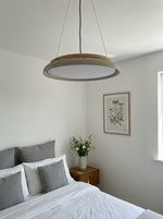 Load image into Gallery viewer, Torvella Textured Ring Travertine Pendant Ceiling Lamp - Entryway Statement Light