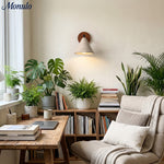 Cargar imagen en el visor de la Galería, Aplique de Pared Cónico de Travertino Moderno - Iluminación de Acento Minimalista para Dormitorio