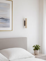 Bild in Gallery-Viewer laden, Velstrix Geometrische Wandleuchte - Moderne Travertin-Lampe fürs Schlafzimmer