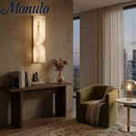 Cargar imagen en el visor de la Galería, Lámpara de Pared Rectangular Moderna de Alabastro – Aplique Minimalista para Dormitorio, Pasillo y Sala