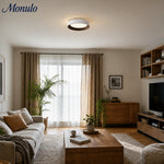 Cargar imagen en el visor de la Galería, Lámpara de techo redonda minimalista Crelina: luminaria de techo delgada y de perfil bajo, ideal para dormitorios y apartamentos.