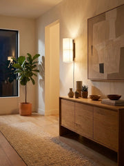 Cylume Cylindrical Plug-in Wall Lamp - Modern Minimalist Fabric for Bedrooms and Living Rooms