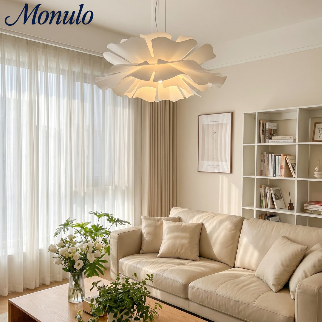 Lámpara Colgante Escultural Floral Flora Nordic - Lámpara Decorativa Artística para Sala de Estar