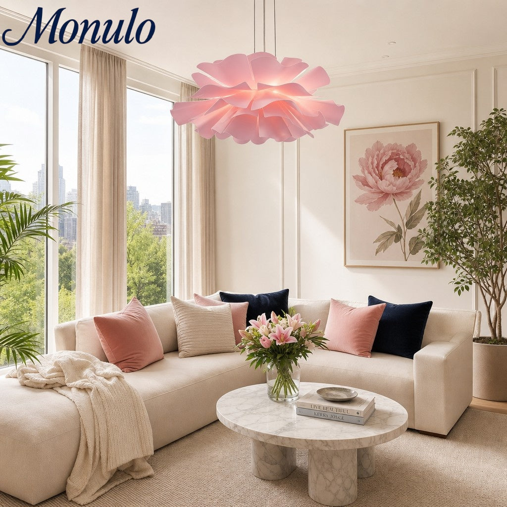 Lámpara Colgante Escultural Floral Flora Nordic - Lámpara Decorativa Artística para Sala de Estar