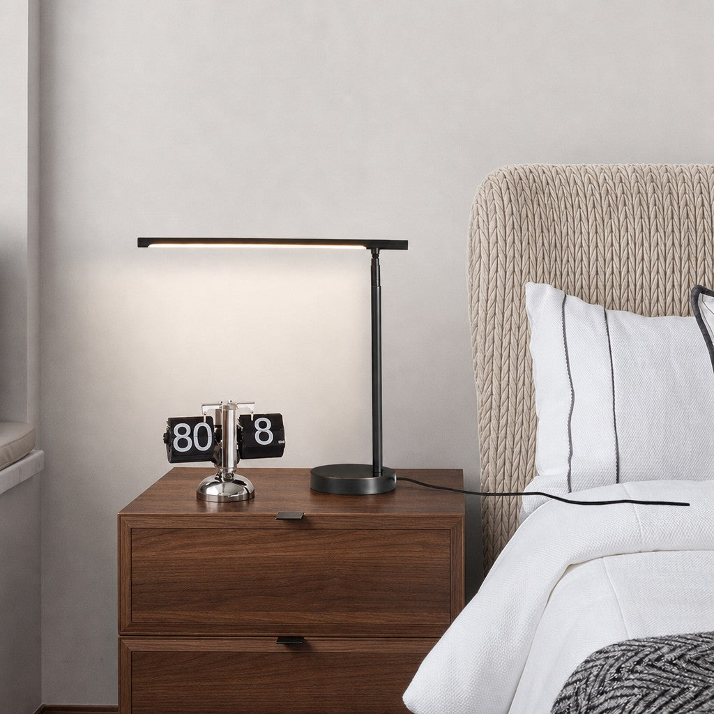 Lámpara de Escritorio Minimalista Baluxis – Luz LED Lineal y Elegante para Espacio de Trabajo