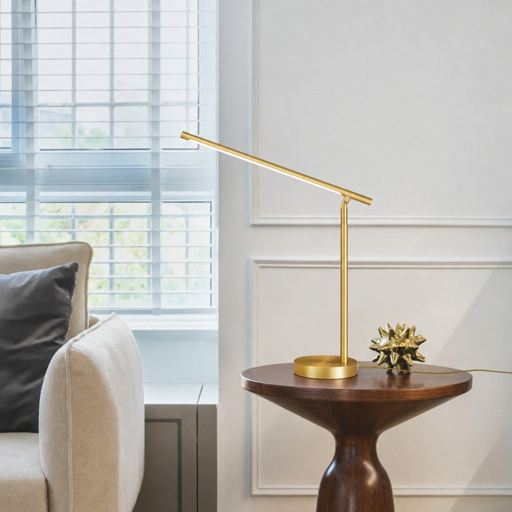 Lámpara de Escritorio Minimalista Baluxis – Luz LED Lineal y Elegante para Espacio de Trabajo