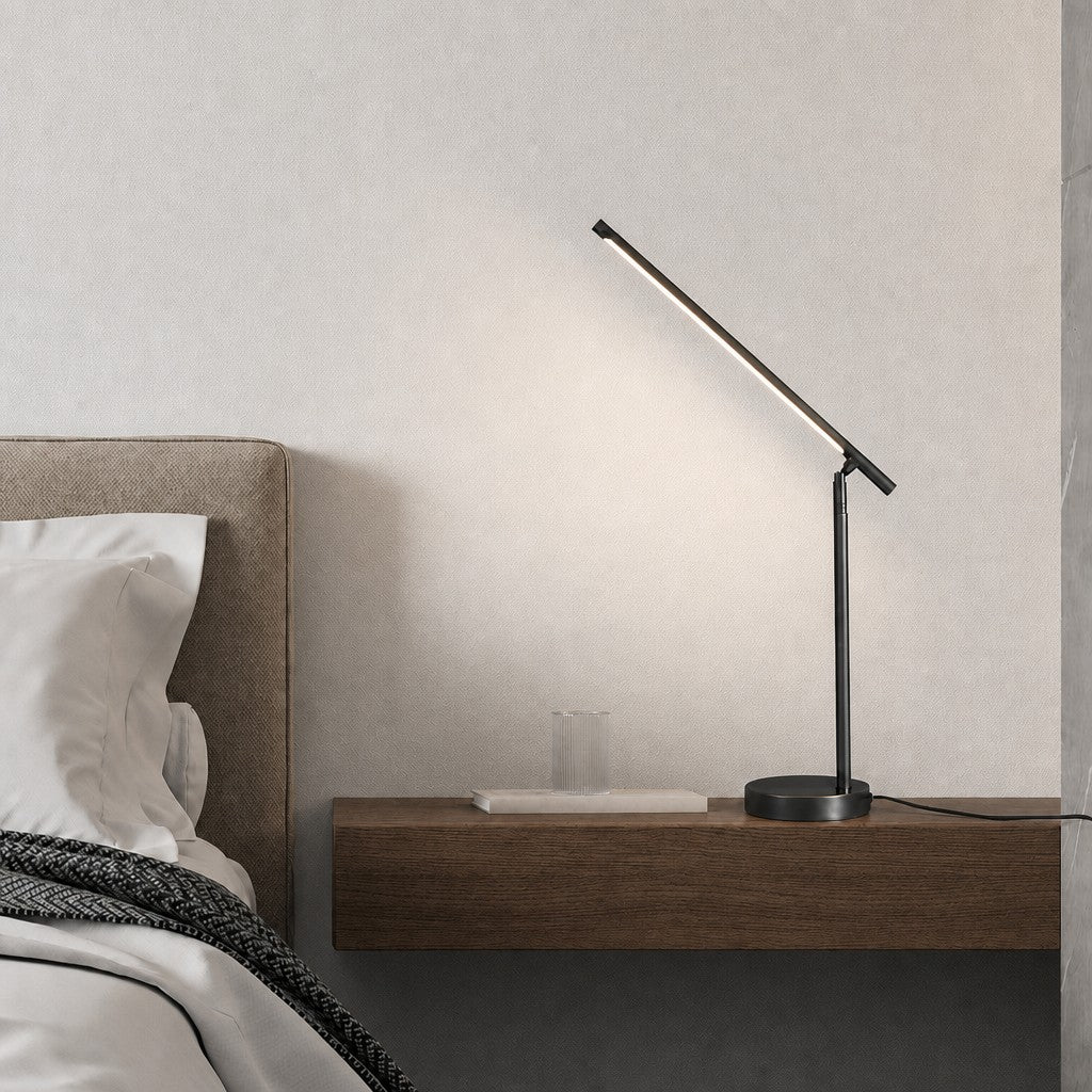 Lámpara de Escritorio Minimalista Baluxis – Luz LED Lineal y Elegante para Espacio de Trabajo
