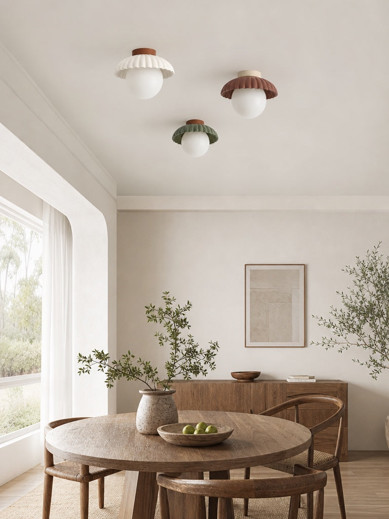 Plafonnier Anneau Sculptural Orbion – Lampe de Plafond Décorative au Design Rétro Futuriste U28