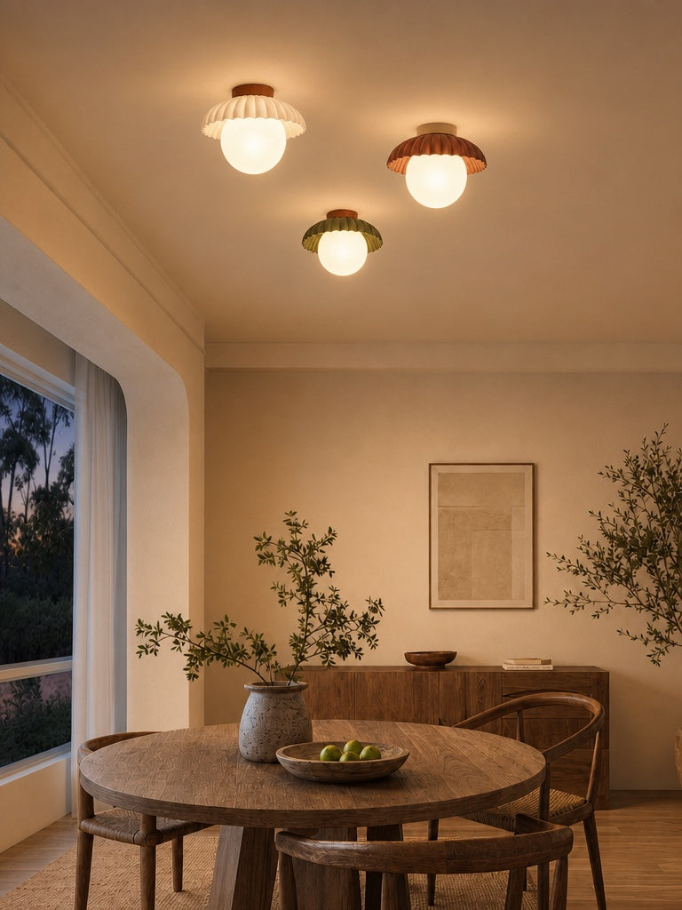 Plafonnier Anneau Sculptural Orbion – Lampe de Plafond Décorative au Design Rétro Futuriste U28