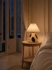 Undara Minimalist Fabric Pleat Table Lamp - Modern Nordic Lighting for Home Office and Side Tables