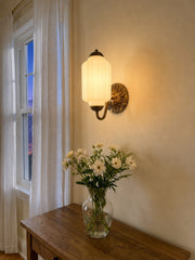 Vintage Milk Glass Sconce Bedside Hallway Eloise Wall Sconce