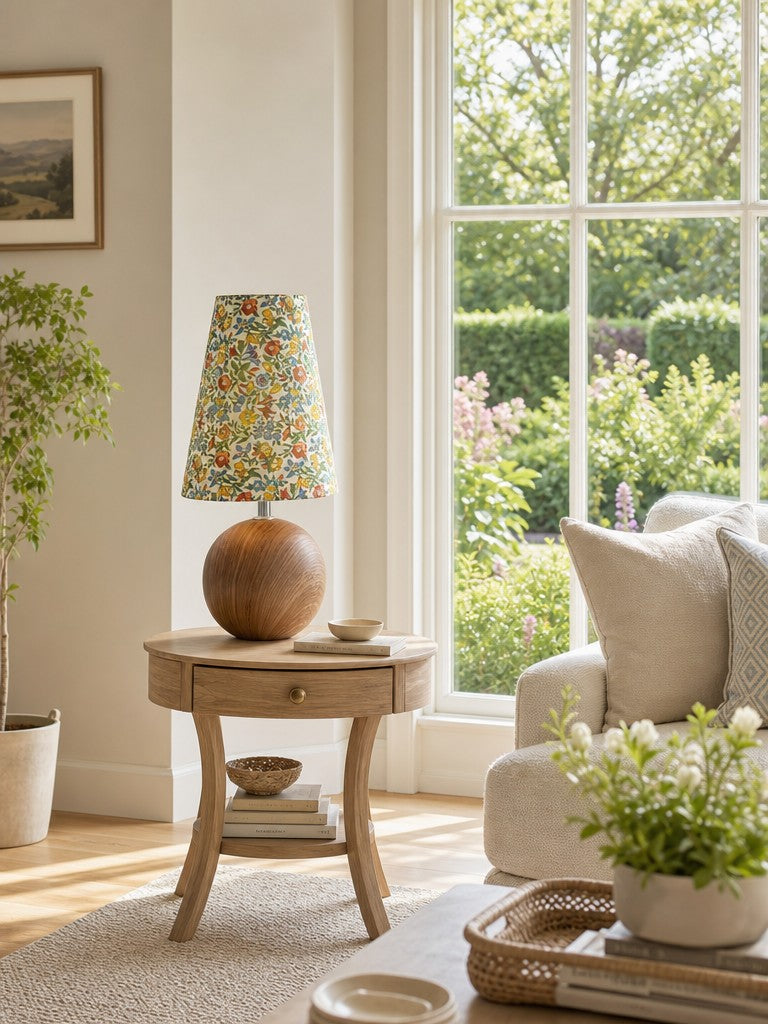 Florence Romantic Floral Table Lamp - Shabby Chic Lighting for Bedrooms