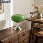 Cargar imagen en el visor de la Galería, Lámpara de mesa redondeada Verdoma estilo arte moderno - Uso en dormitorio y sala de estar