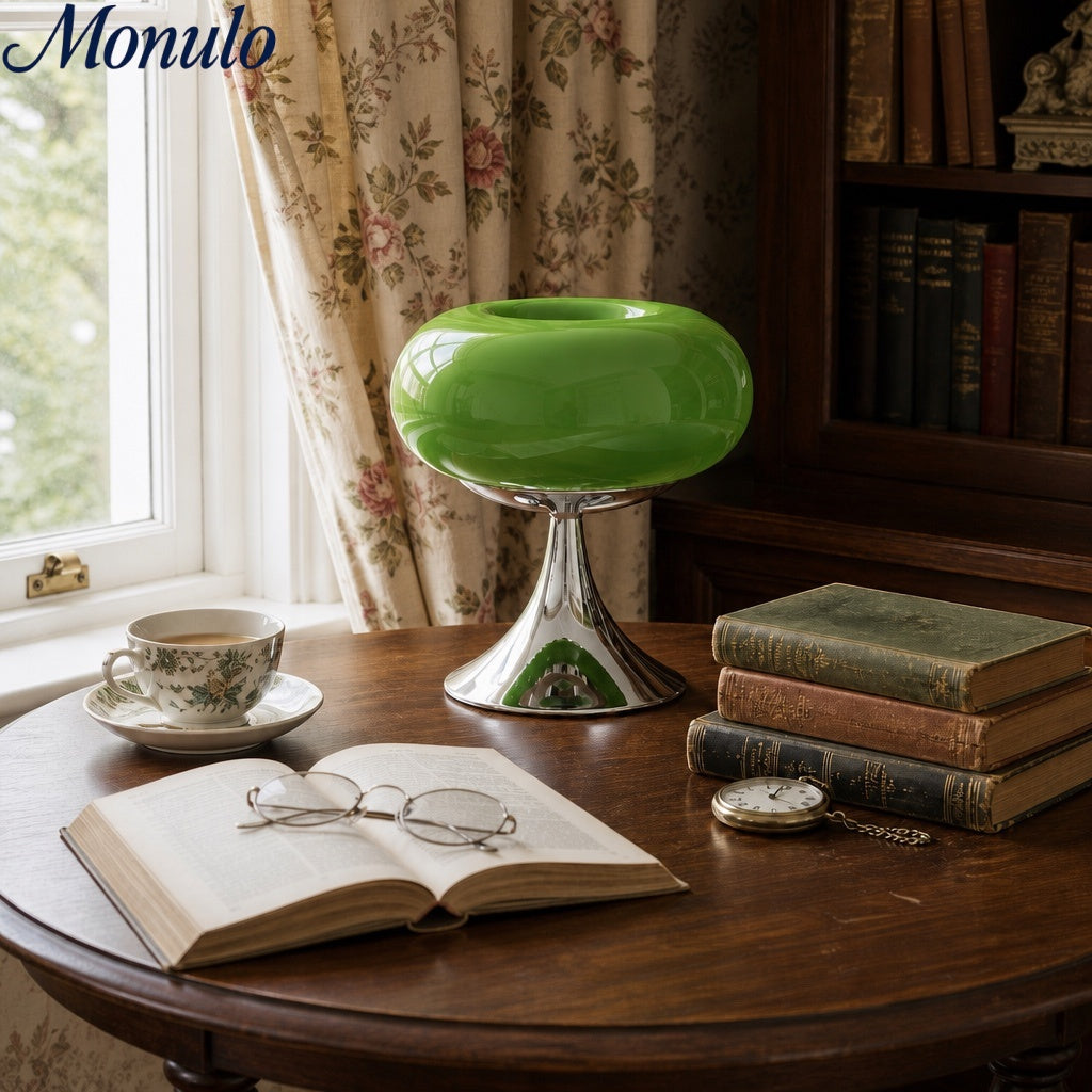 Lámpara de mesa redondeada Verdoma estilo arte moderno - Uso en dormitorio y sala de estar