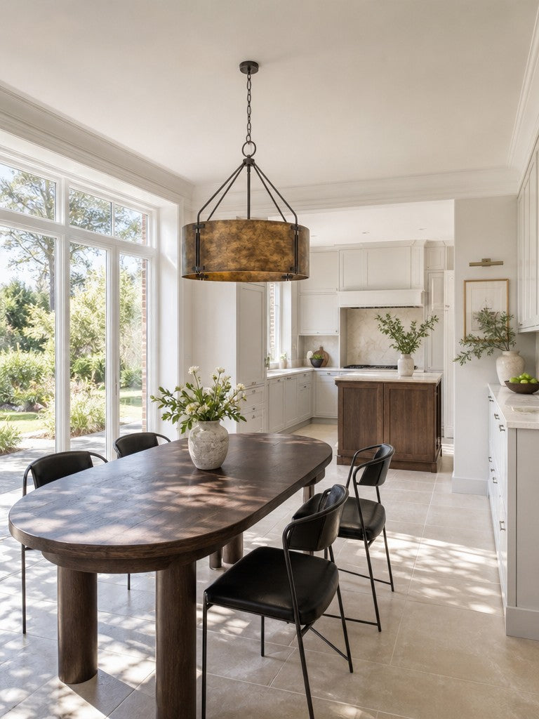 Velara Vintage Industrial Dining Pendant Light - Dining Room or Kitchen Island