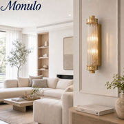 Aplique de pared cilíndrico acanalado Bravira - Lámpara de pared moderna nórdica para pasillo y sala de estar U03
