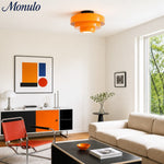 Cargar imagen en el visor de la Galería, Lámpara de techo escultórica de tres niveles Malero en estilo Bauhaus para sala y dormitorio