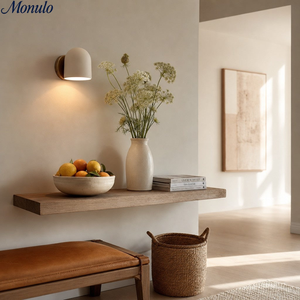 Applique murale minimaliste Metio Dome – Applique murale de style industriel pour chambre et salon