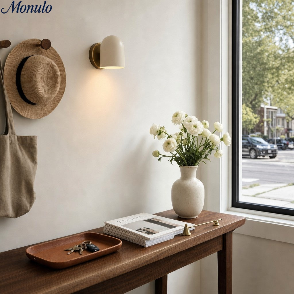 Applique murale minimaliste Metio Dome – Applique murale de style industriel pour chambre et salon