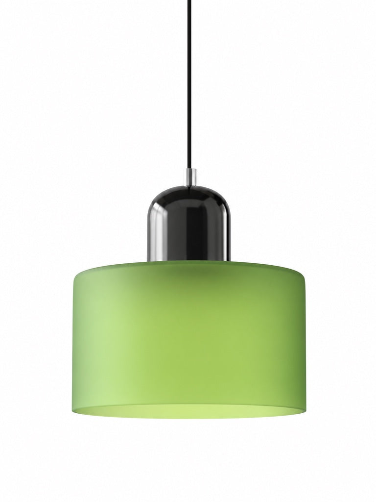 Suspension design moderne en verre cylindrique Verdoma pour cuisines et salles à manger