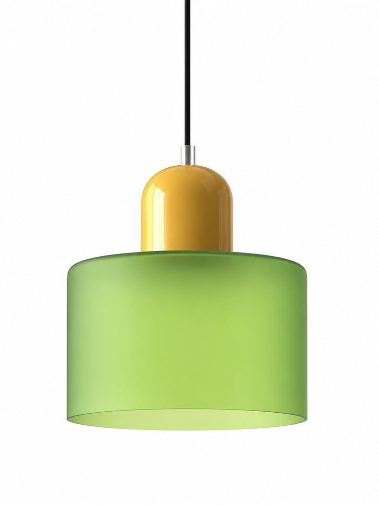 Suspension design moderne en verre cylindrique Verdoma pour cuisines et salles à manger