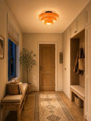 Malero Dreistufige skulpturale Deckenlampe im Bauhaus-Stil für Wohnzimmer und Schlafzimmer