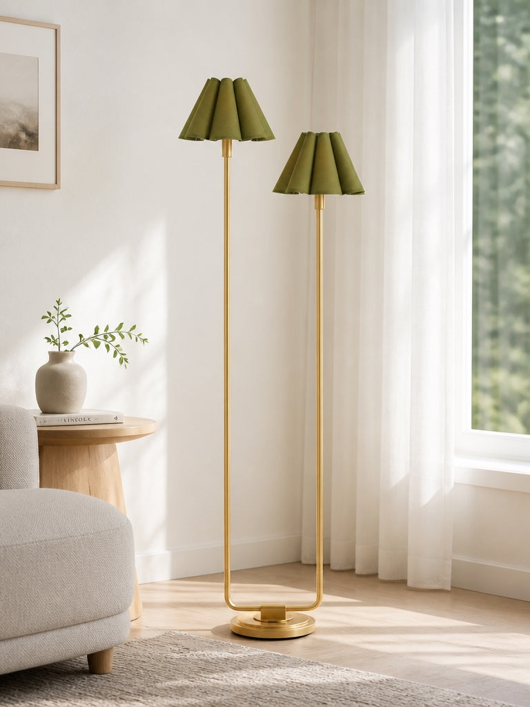 Capirise Elegant Wrinkles Floor Lamp – Contemporary Lamp for Bedroom & Living Room