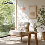 Charger l'image dans la visionneuse de galerie, Lampe suspendue en verre opale à éclat doux Coloria - Luminaire contemporain pour salon