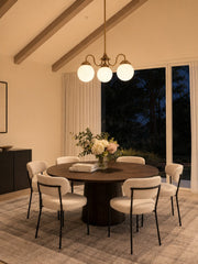 Glorica Glass Modern Decorative Glass Globe Kronleuchter – Modernes Deckenlicht für Esszimmer & Wohnräume