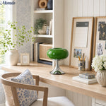 Cargar imagen en el visor de la Galería, Lámpara de mesa redondeada Verdoma estilo arte moderno - Uso en dormitorio y sala de estar